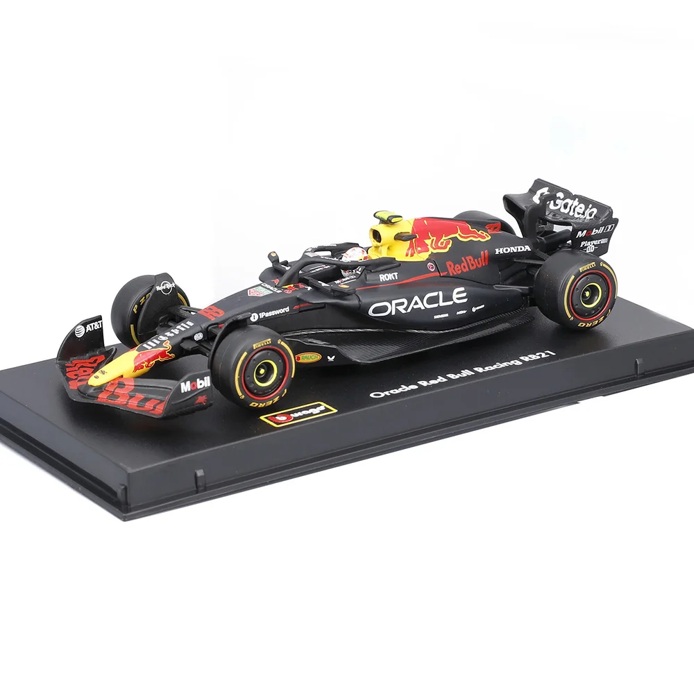 Bburago 1:43 F1 2025 Red Bull RB21 # 1 Verstappen # 22 Yuki Tsunoda Legierung Auto-Modell Spielzeug Sammlerstück mit Acrylbox
