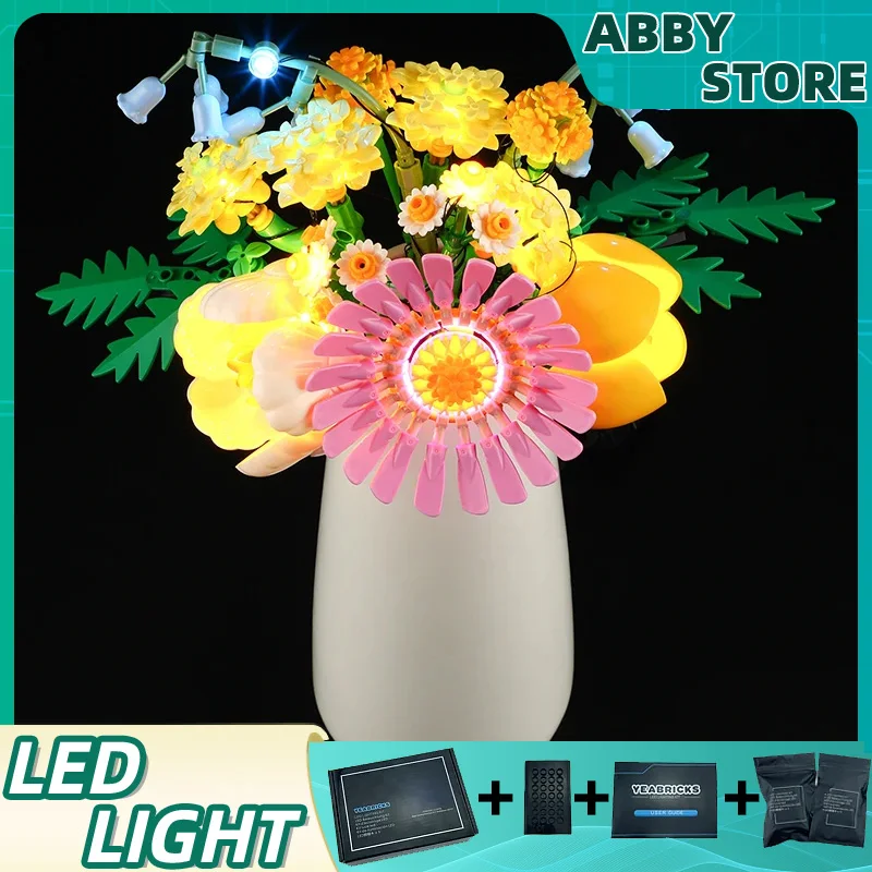 

Комплект светодиодных фонарей «сделай сам» для LEGO 10347 Petite Sunny Bouquet (только светодиодный светильник, без модели блоков)