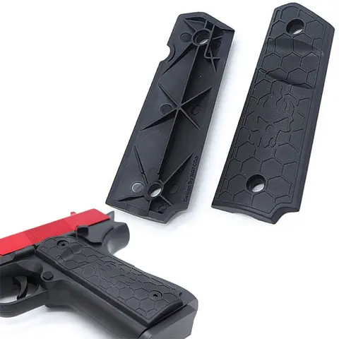 MAGORUI 1 Pair 1911 Series Grips Patch Nylon Non-slip Cover Handle Slabs Scales Replacement for Model Handle Accessories