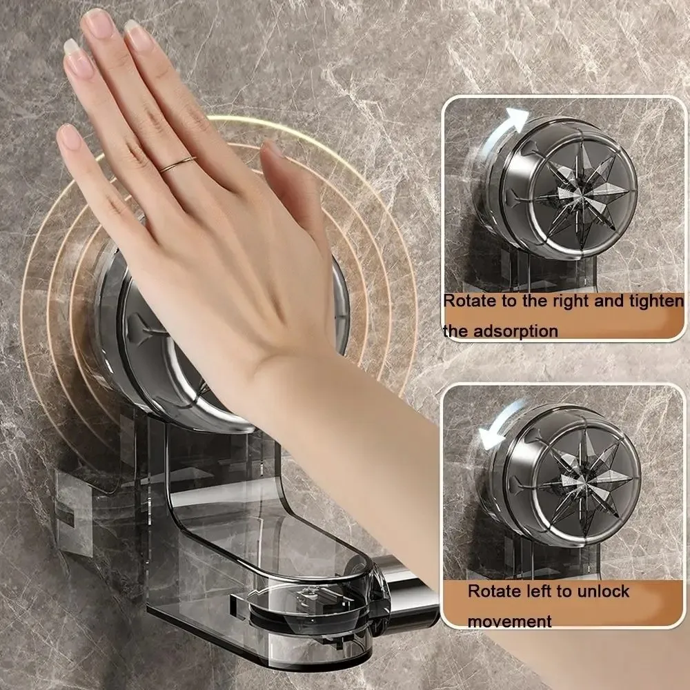 New Suction Cup Towel Rack Stainless Steel Kitchen Bathroom Towel Rod No Drilling Required Wall Mounted Storage Bath Holder view 4