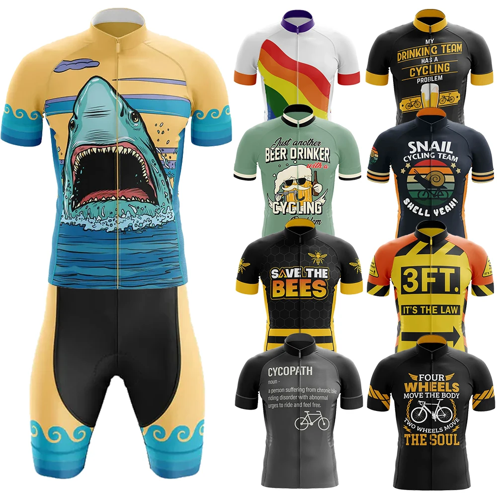 

Одежда для велоспорта Shark Mtb, мужская одежда, мужская профессиональная рубашка, шорты, мужской джемпер, летний велосипедный трикотаж, мужской нагрудник