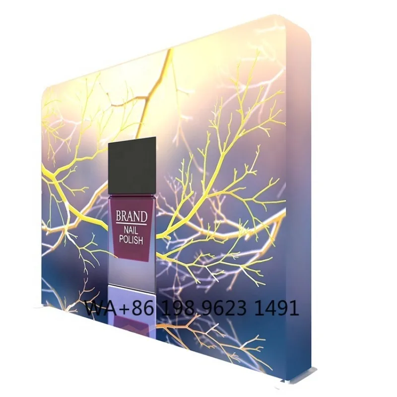 Portable Tension Fabric Backlit SEG 3D Lightbox Led Light Box Trade Show Exhibition Advertising Backdrop Display Stand view 5