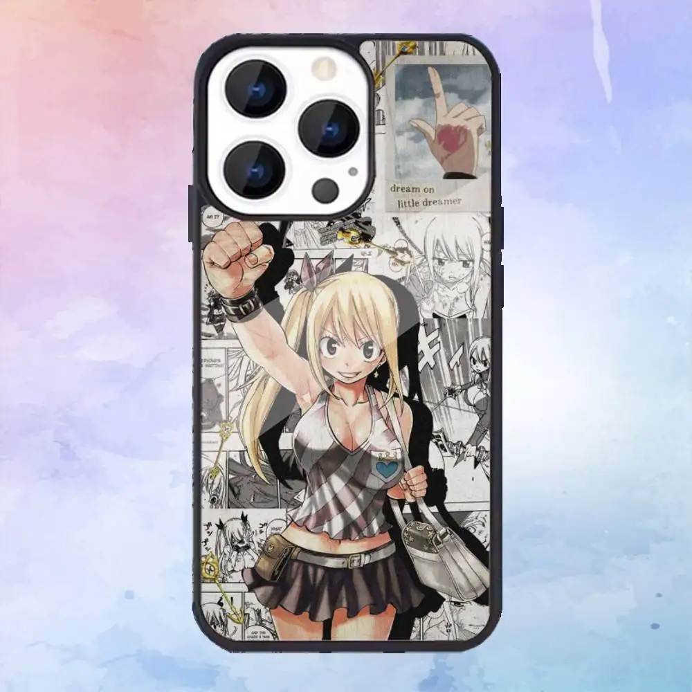 Чехол для телефона Fairy Tail Lucy Heartfilia для iPhone16,15,14,13,12,11,Pro, для магнитного матового прозрачного 5G