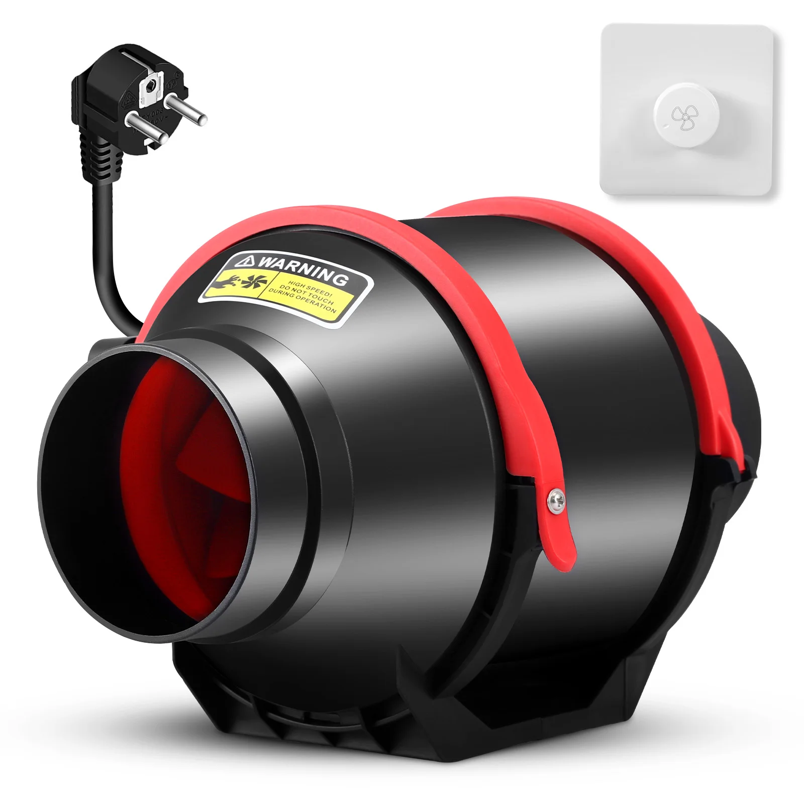 Ventilatore di scarico da 4 pollici 100mm Velocità regolabile 310m3/h Ventilatore per condotto in linea Ventilatore di scarico a basso rumore per prese d'aria domestiche Parti di sistemi HVAC