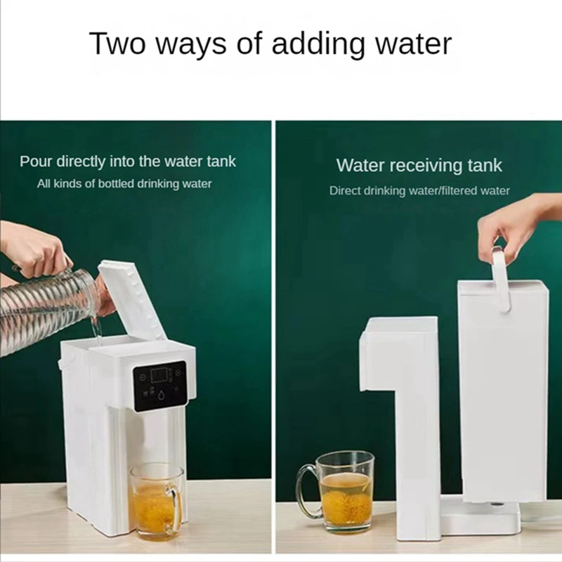 デスクトップ温度制御ウォーターディスペンサー、3l、飲み物の準備ができ、ポータブル、家庭、小型、4段階、usプラグ