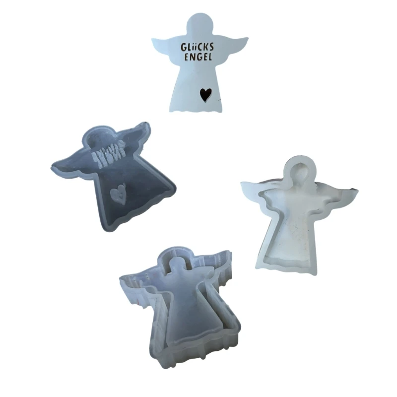 Glowing Angelic Sturdy Silicone Mold Set for LED Heart Night Light Craft Set