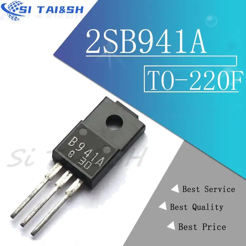 10PCS 2SB941A B941A B941 3A 80V PNP TO220F  integrated circuit