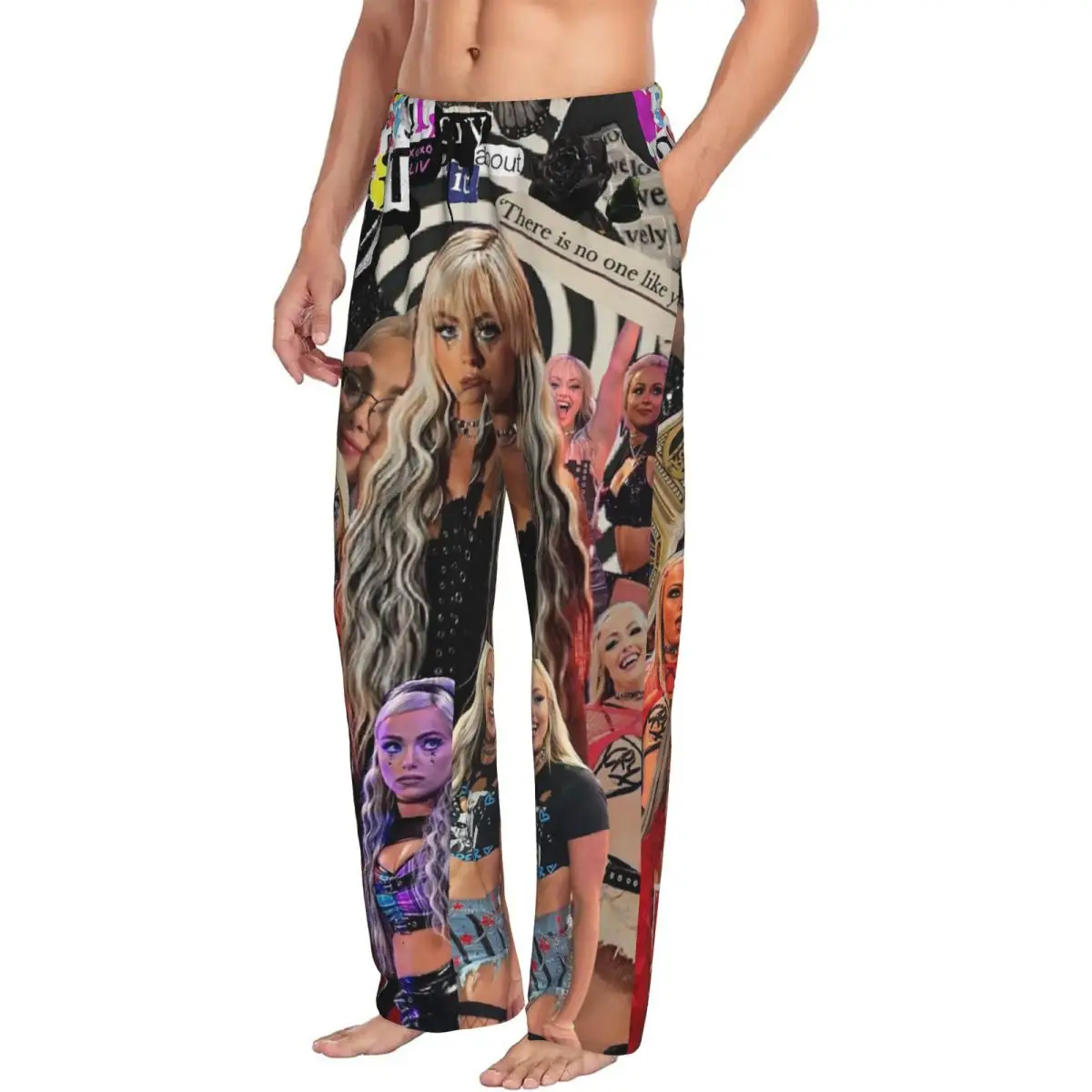 

Мужские пижамные штаны Liv Morgan на заказ, одежда для сна с карманами