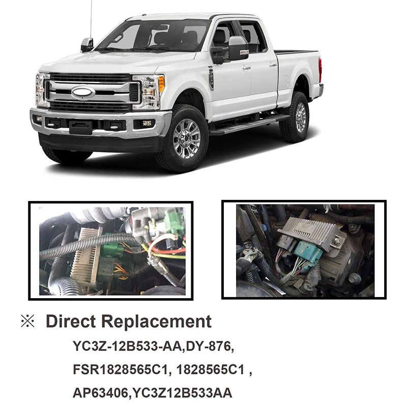 Powerstroke Glow Plug Control Module / Relay For Ford Excursion E350 F250 F350 F450 F550 6.0 7.3 6.4 L 1828565C1