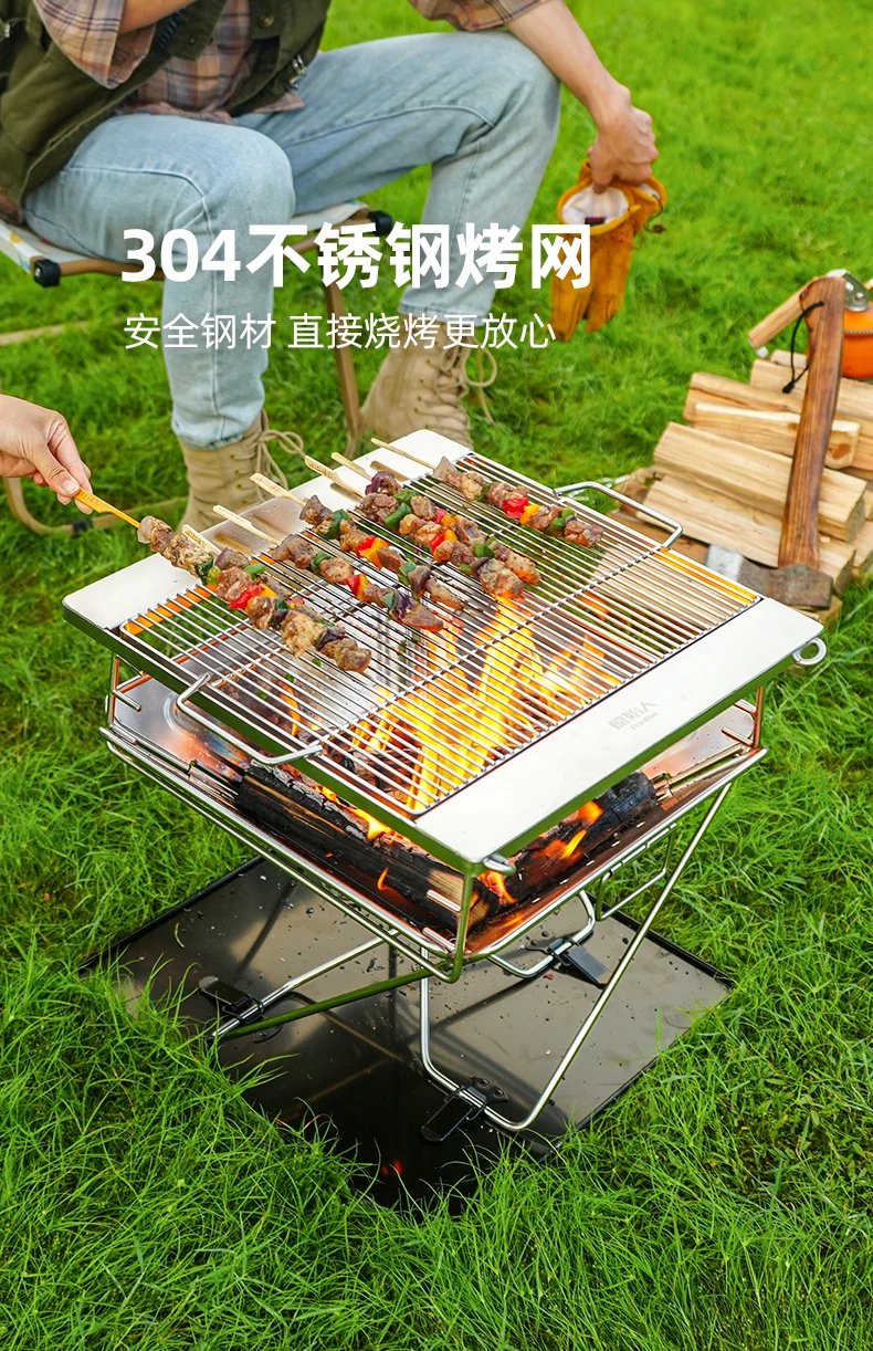 Encinérateur extérieur, poêle à bois chauffant portable, balise de camping, barbecue, feu de camp