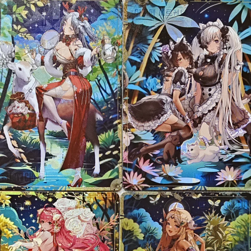 9 pz/set ACG Cards Destiny Child Anime Game personaggi serie classica collezione Self Made Color Flash Card Part7 giocattoli fai da te regalo