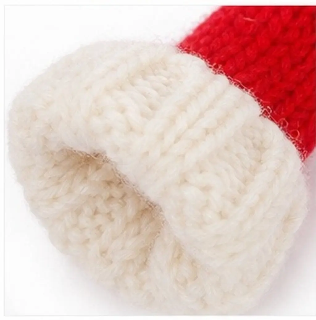 20 Pcs Crafts Funny Hats Knitting Accessories Knitted Mini Festive Hand Snowman