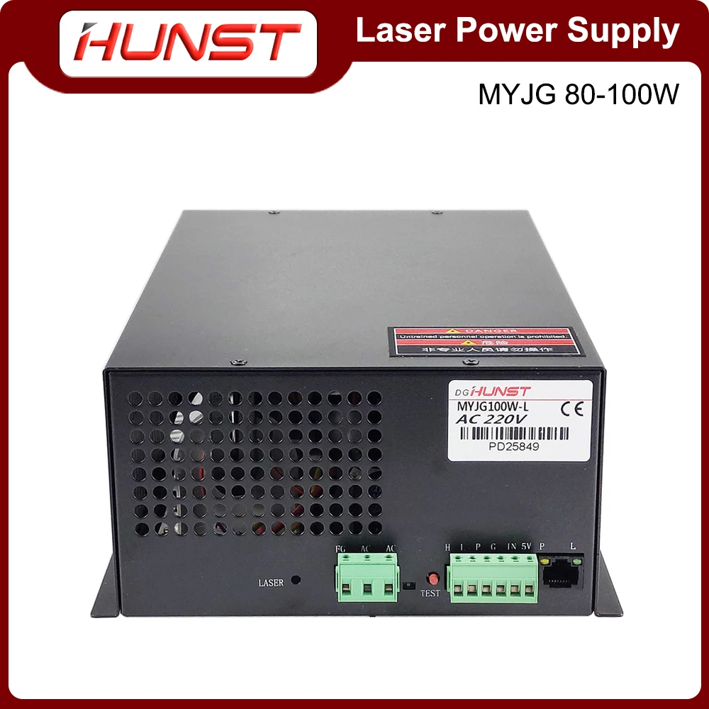 

Hunst CO2 Laser Power Supply MYJG-100W for 80W-100W Laser Cutting and Engraving Machine