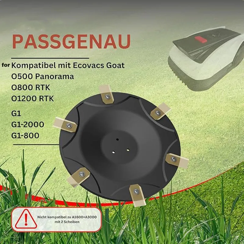 

【HOT ITEMS】6 Blade Discs For ECOVACS Goat O500, O800,G1-2000,G1 Mowing Disc Made Of Fibreglass Reinforced Plastic (Without Blade