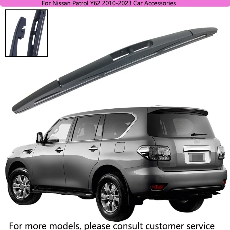 

For Nissan Patrol Y62 2010-2023 Car Accessories 12" Rear Windshield Windscreen Washer Wiper Blade