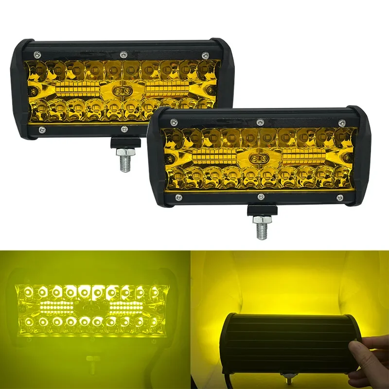 4/7 Inch Car LED Work Light Bar High Quality 60W/120W LED Fog Light Spot Beam Light for Car Boat 4x4 Off Road SUV ATV