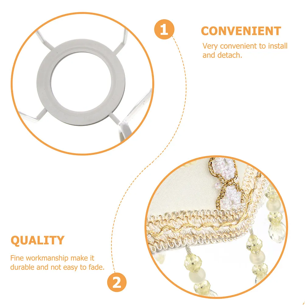 

Винтажный европейский тканевый кружевной абажур для спальни, гостиной, кабинета, декоративный чехол для светильника, ретро-тканевый абажур, мягкий свет