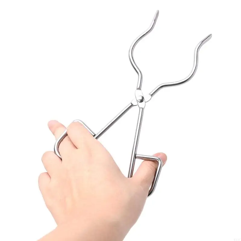 WXTC Foundry Tongs Stainless Steel Crucible Metal Refining Casting Tool Crucible Tongs Labwares Lab Tools