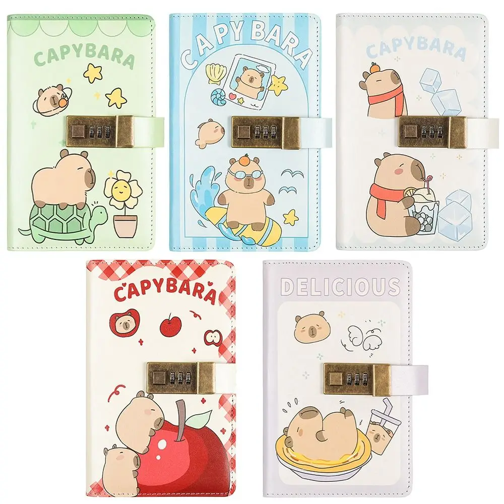 Capivara envelopes economia de dinheiro desafio grande capacidade à prova dwaterproof água envelope desafio pasta reutilizável com bloqueio de senha