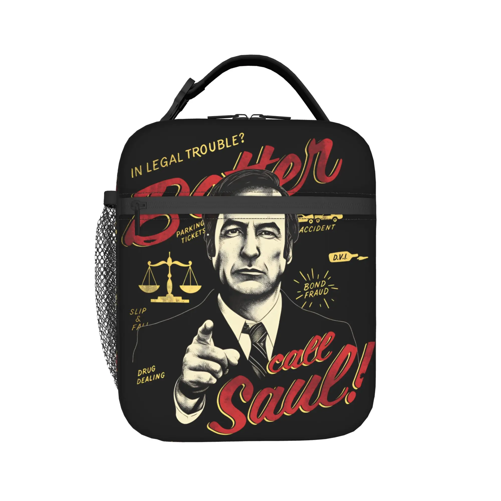 Better Call Saul Crime Television Lunch Bag Breaking Bad School Lunch Box For Men Casual Print Thermal Lunch Bags Cooler Bag