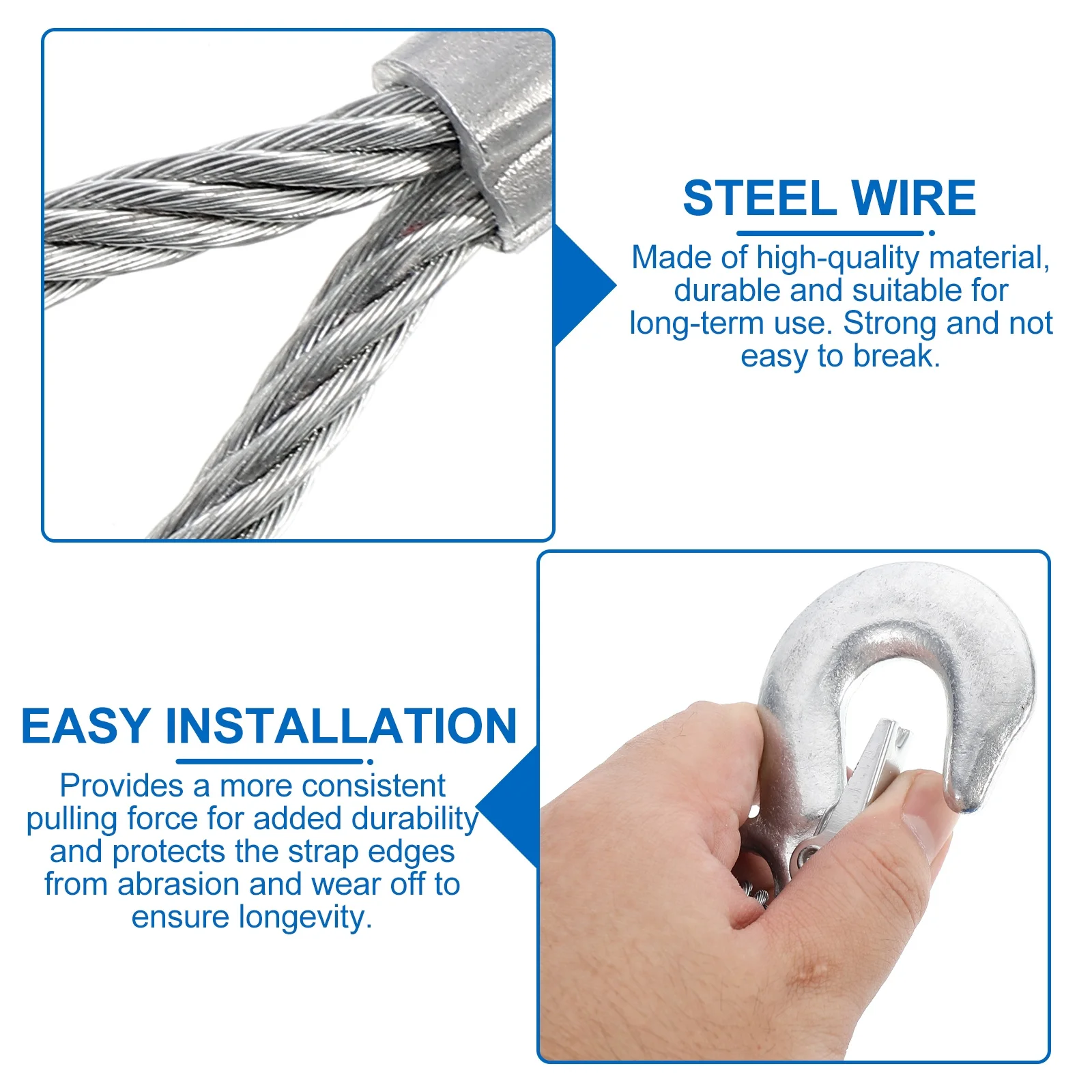 

Extra Strong Tow Rope for Cars Trucks Suvs Portable Lightweight Towing Strap with Reinforced Ends Recovery Tow Strap