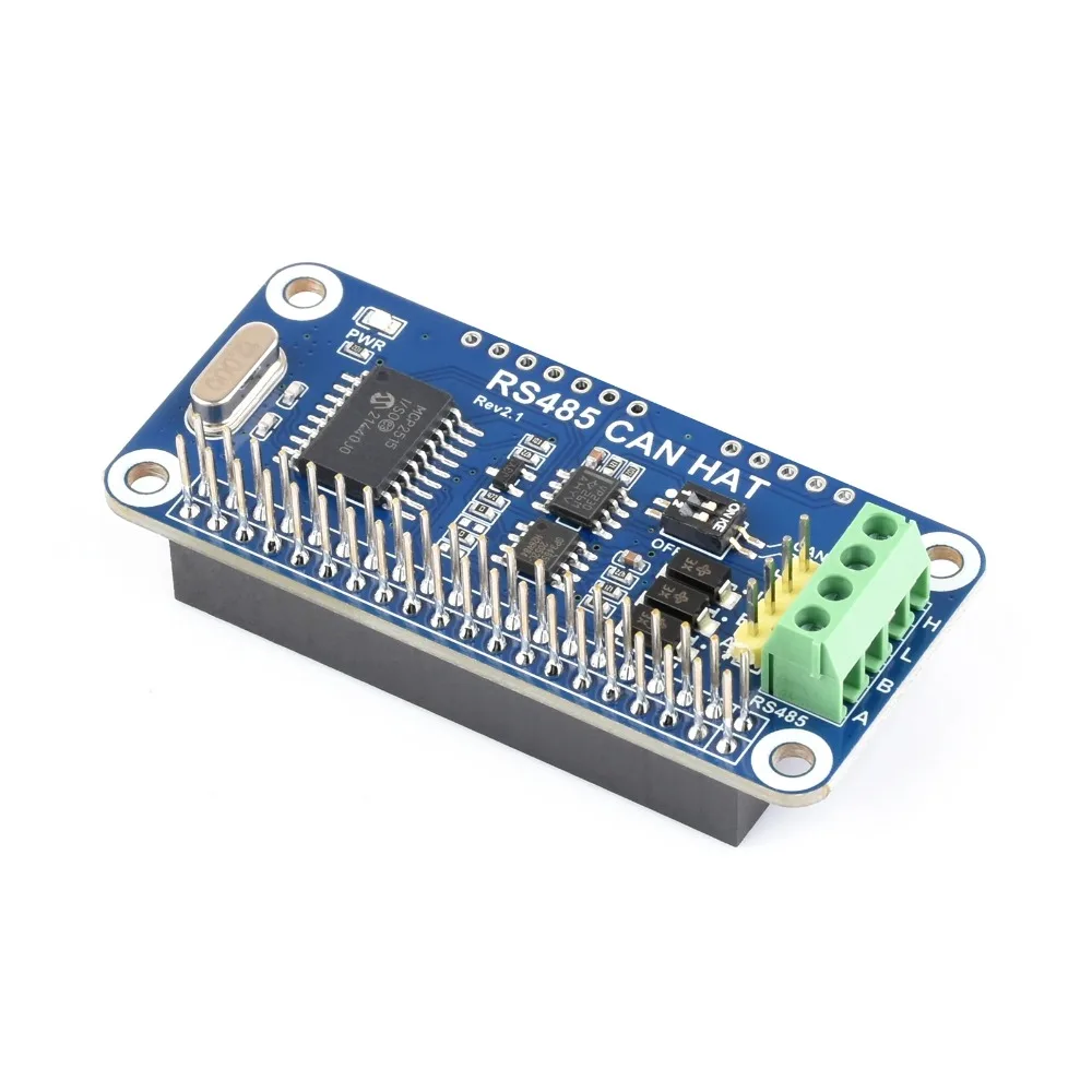 Waveshare RS485 CAN HAT For for  for Raspberry Pi 5/4B/3B/Pi Zero/Zero, Allows Stable Long-Distance Communication via RS485/CAN - view 2