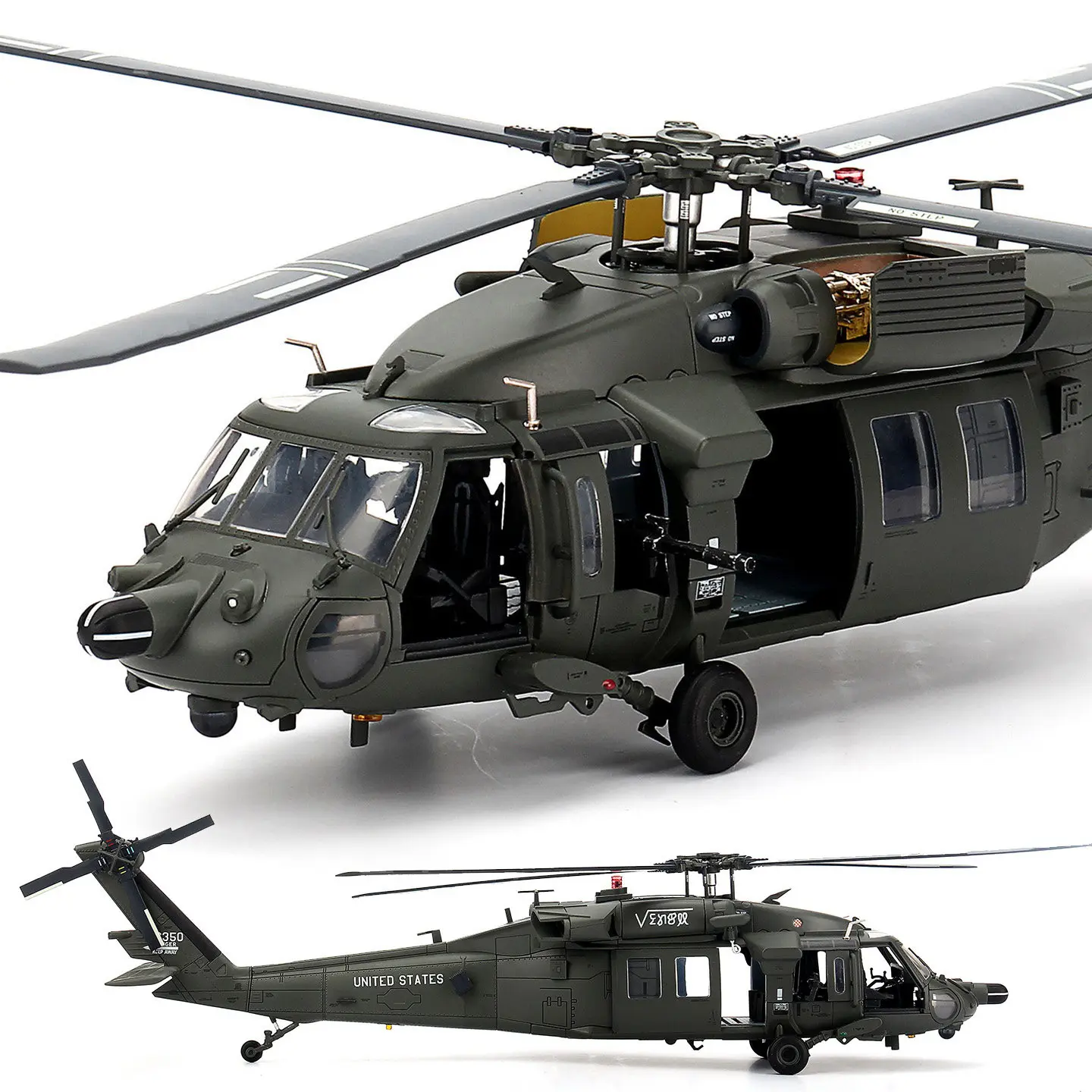 

Модель вертолета MH-60L Black Hawk в масштабе 1:48, литая из сплава, классическая коллекционная модель, ностальгическая игрушка, сувенир, подарок, статическая модель для демонстрации
