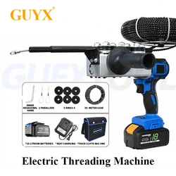 30M Threading Machine Automatic Electrician Wall Wiring Machine Rechargeable Li-Ion Stringing Machine Wire Line Guide Puller