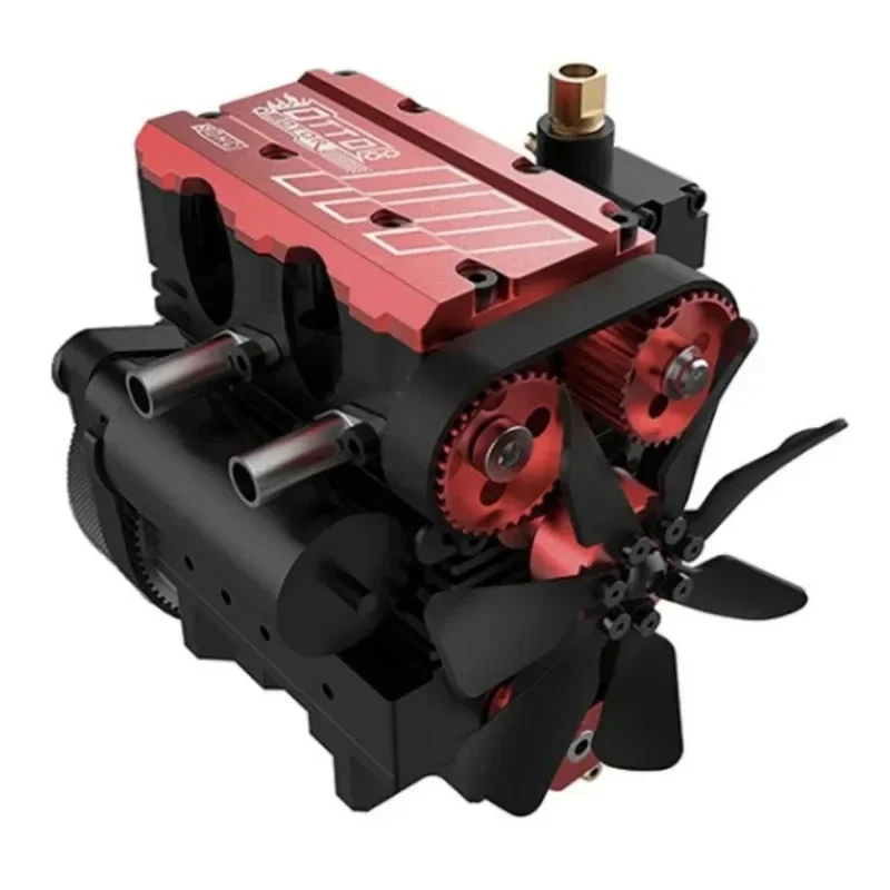 TOYAN FS-L200AC 4 Stroke Air Cooled Engine 7cc Inline 2 Cylinder Nitro Internal Combustion Engine Model Kit