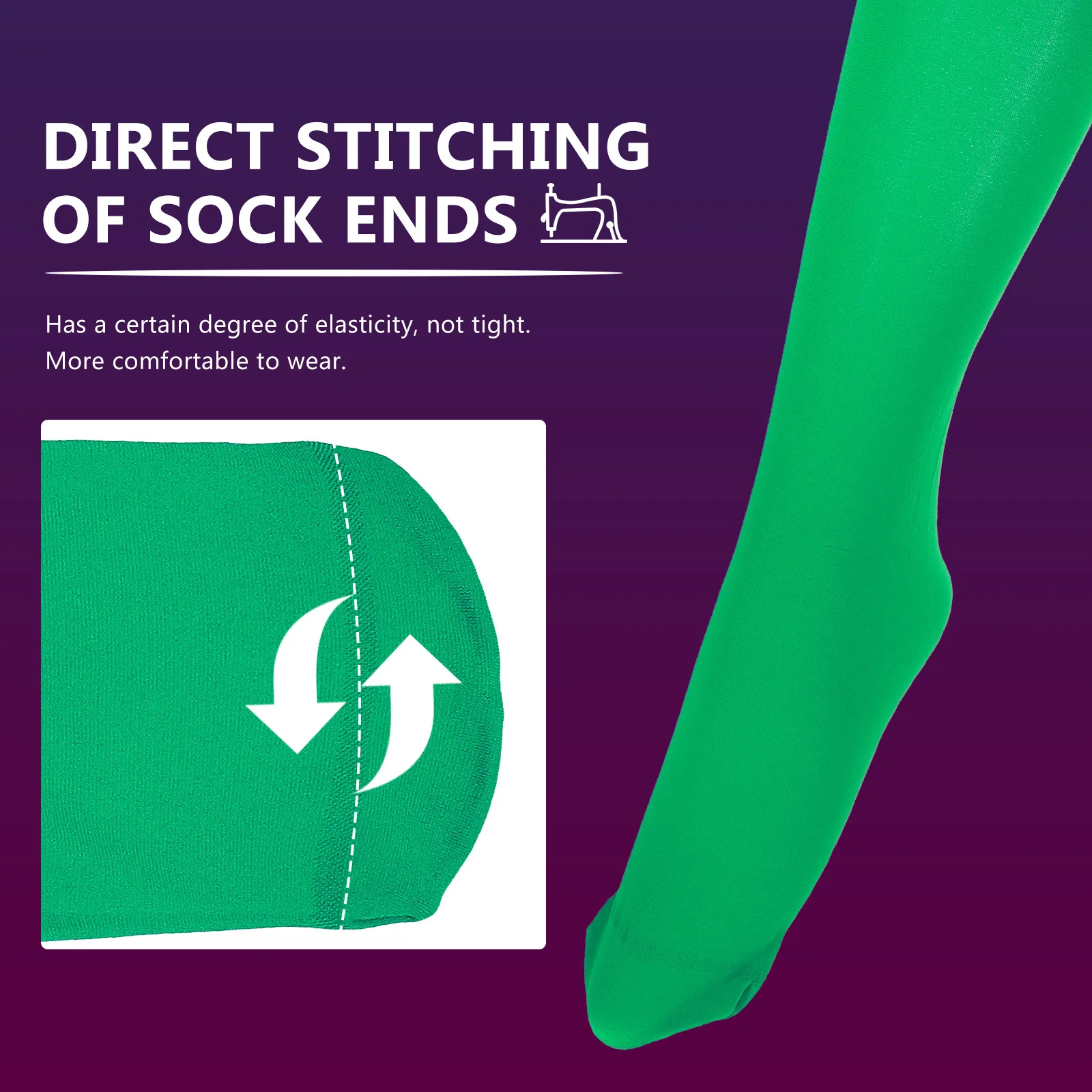 

2 Pairs Stockings Thin Adults for Women Party Performance High Socks Over Knee Accessories
