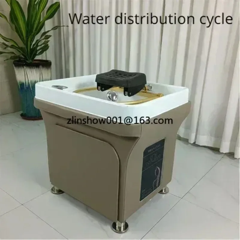 Mobile Shampoo Basin with Water Circulation Fumigation Beauty Salon Use