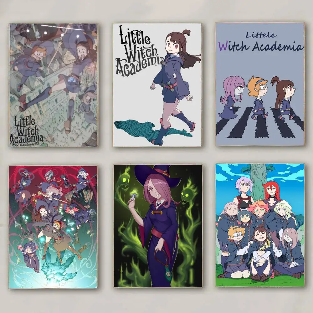 anime L-Little Witch Academia-A Poster Modern Wall Decal for Living Room Cafe Office Bar and Bedroom