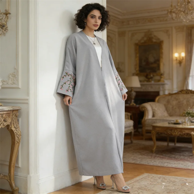 

Исламское платье-кимоно Абайя из Турции для женщин: Джеллаба, Кафтан, Кардиган, Роба, Жалабия, Кебая, Кардиган для Рамадана и Ид