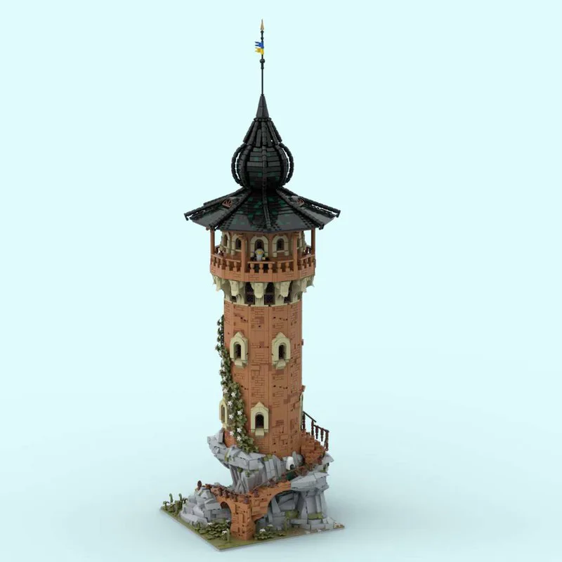 MOC Alchemist Tower Brick Toy, DIY Architecture, Creative Emergency, Birthday, Christmas Gift décennie ks, New, 10600PCs