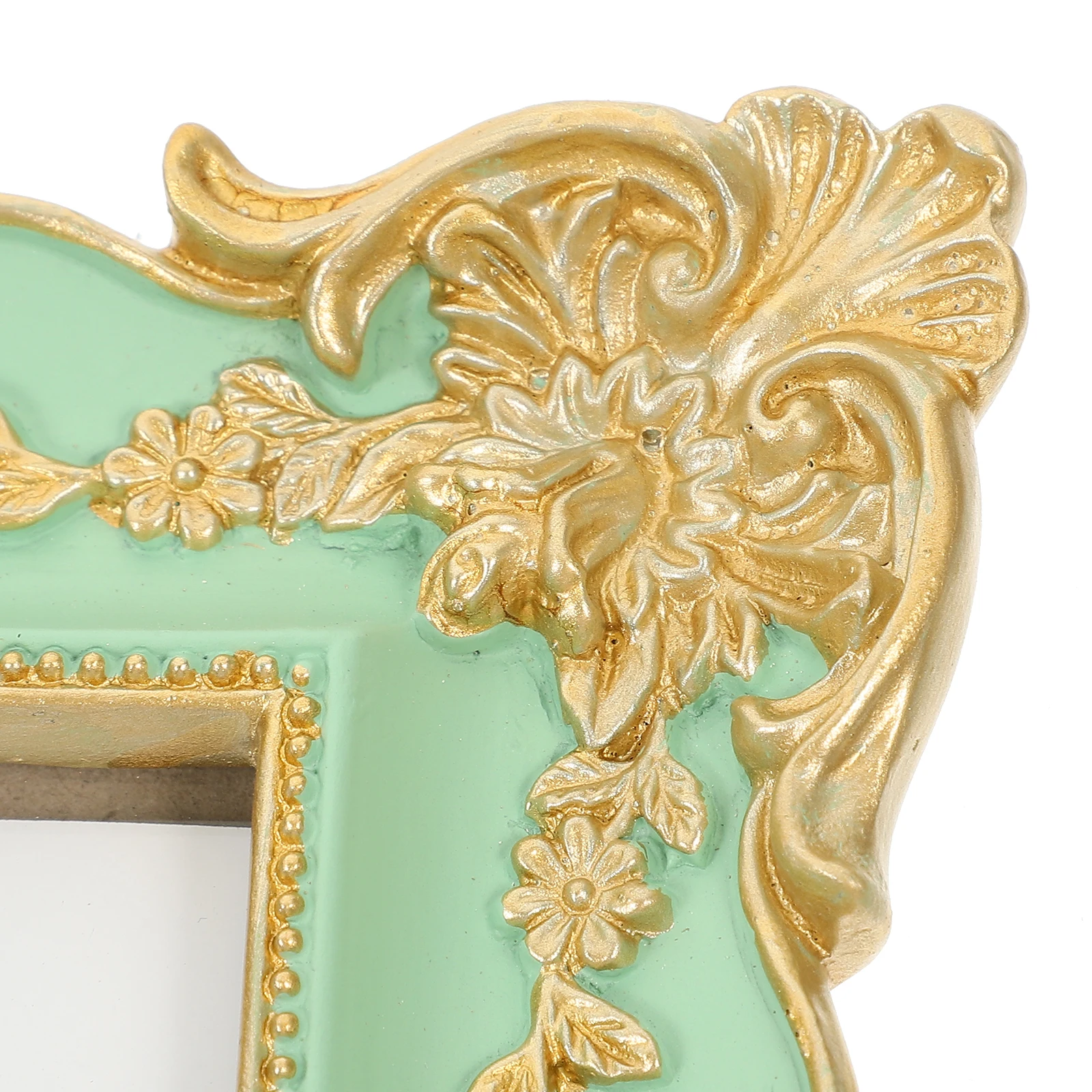 

Photo Frame Vintage European Style Resin Desktop Picture Frame Decorative Retro Home Office Decor Stand