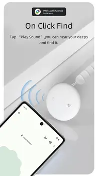 1 balení Android Anti-Loss Tracker pracuje s Google Find My vodotěsný Bluetooth Tag Locator pro Pet Wallet, Remote Tracker 8 nejlepší prodej telefony vkworld - №8