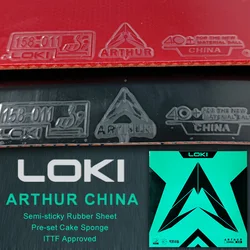 LOKI ARTHUR CHINA Table Tennis Rubber New Version Semi-sticky Ping Pong Rubber Sheet With Large Pore Cake Sponge