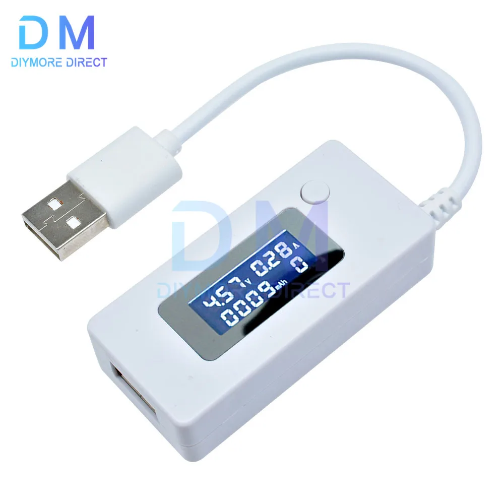 LCD Backlight USB Current Voltage Charging Capacity Tester Meter Charger Doctor Voltmeter Ammeter Monitor Detector Mobile Phone