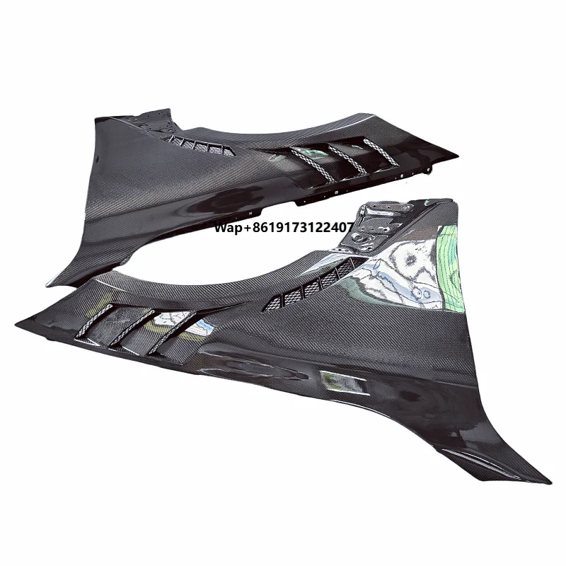 

High Quality 3K Carbon Fiber L-style Mudguards for the B 4 Series G26 Four Door Body Kit Front Bumper Edge Side Skirts