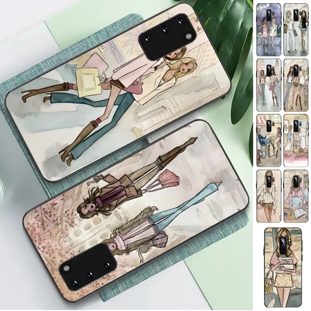 Beautiful American Girl Phone Case For Samsung S 9 10 20 21 22 23 30 23 24 Plus Lite Ultra FE S10lite Fundas