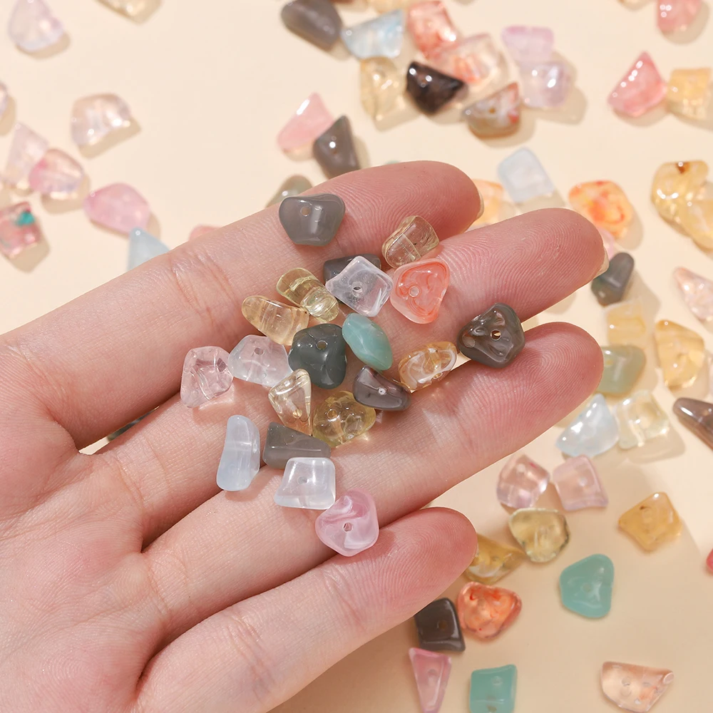 20 Pz 4-12mm Acrilico Multicolor Forma Irregolare Imitazione Perline di Pietra Per Il Braccialetto FAI DA TE Collana Creazione di Gioielli Accessori