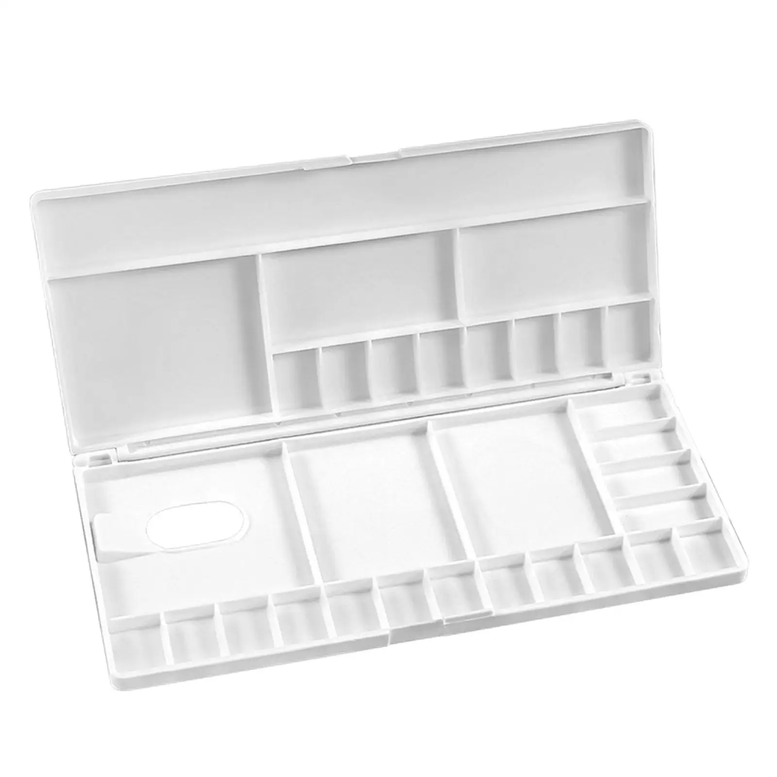 Airtight Watercolor Palette, 24 Wells Mixing Areas, Paint Pallet with Lid, Empty Paint Palette, Folding Paint Tray