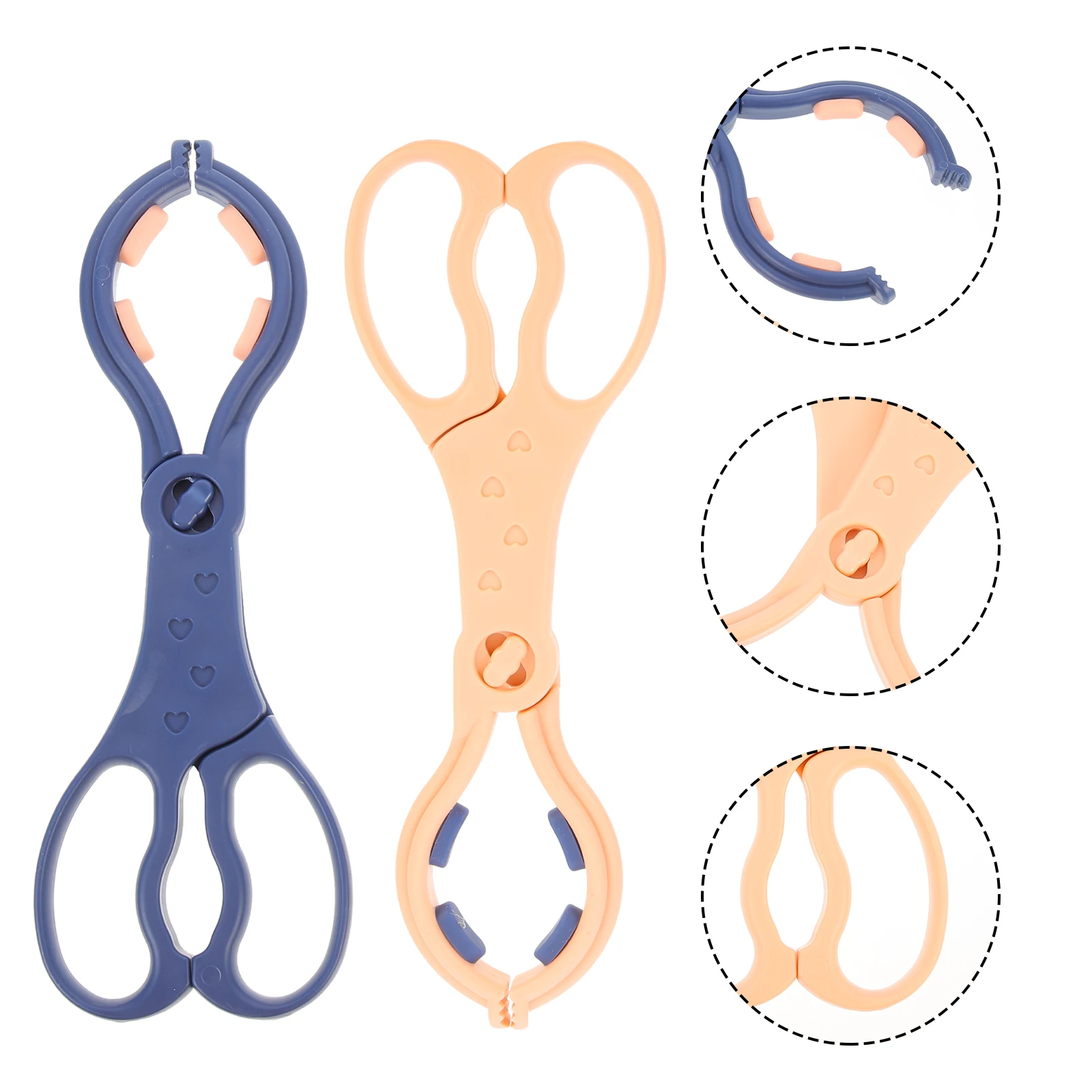 

2Pcs Baby Bottle Tong Anti-slip Clamp PP Material Lightweight Durable Easy Clean Home Use Sterilizer Pan Feeding Accessories