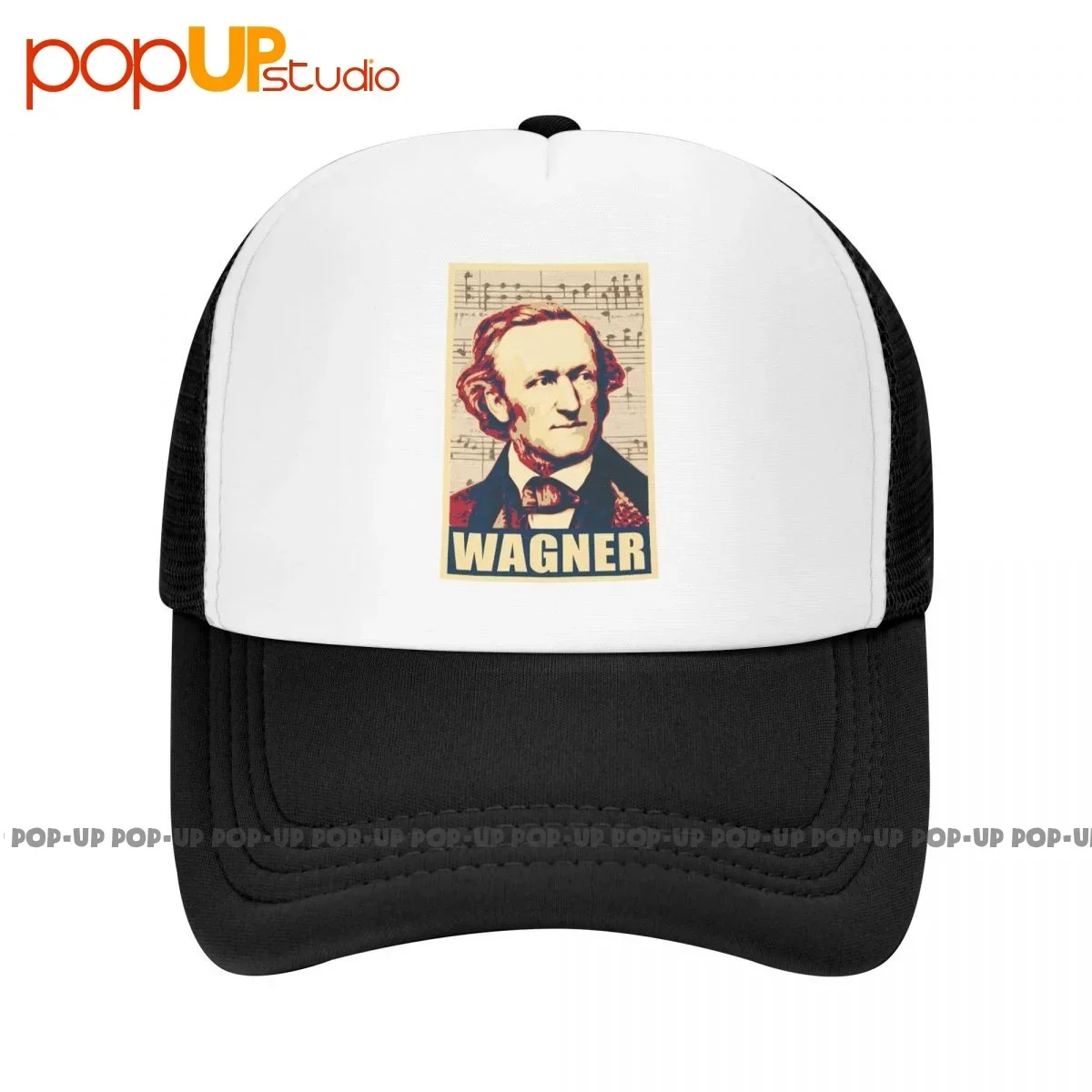 

Richard Wagner Musical Notes P-342 Baseball Cap Trucker Hats Breathable Sunscreen Hip Hop High Quality Top