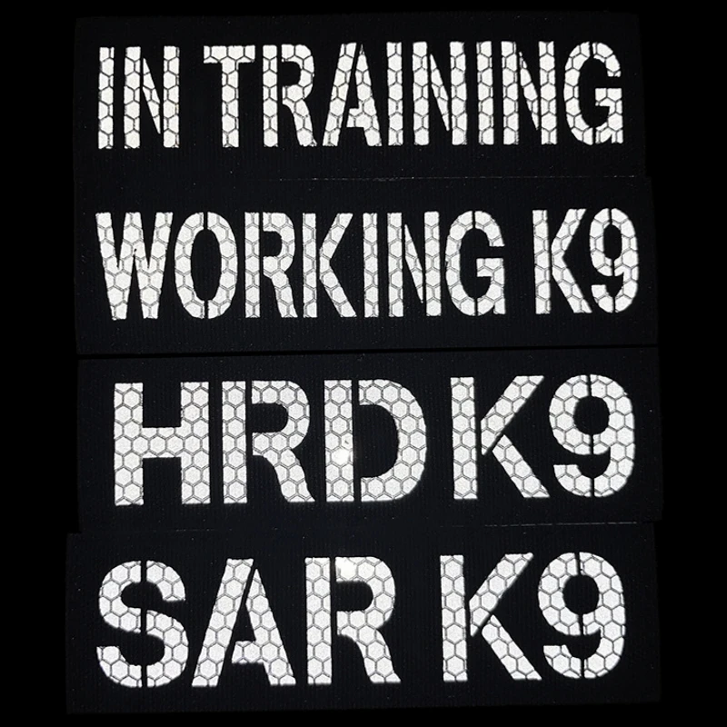 Reflective Rescue Dog Vest Patches Work Dog Magic Sti Arm Baes Tactical Cloth Stiers for Outdoor Sports And Cam