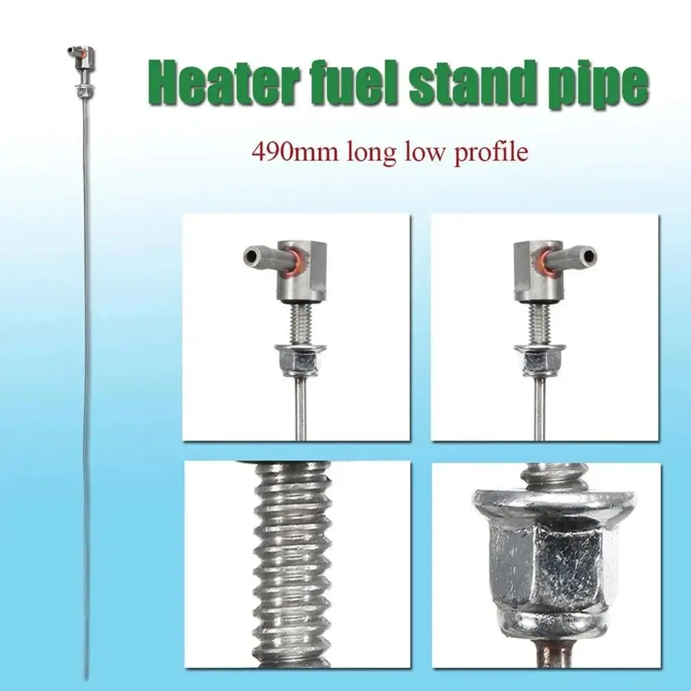 Heater Fuel Stand Pipe 490mm Vehicle Heater Fuel Standpipe Tank Pick Up Low Profile Tube Line For Car Fuel Supply Sytrem