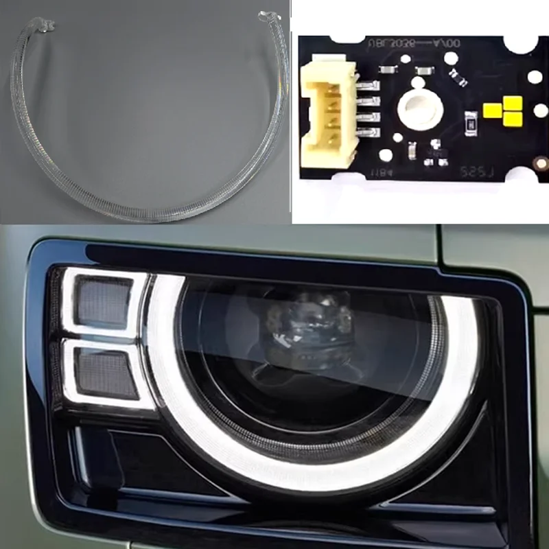 Aftermarket New Suitable for 2020-2023 Land Rover Defender Daytime Running Light DRL LED Board DRL Tube Light Guide Strip