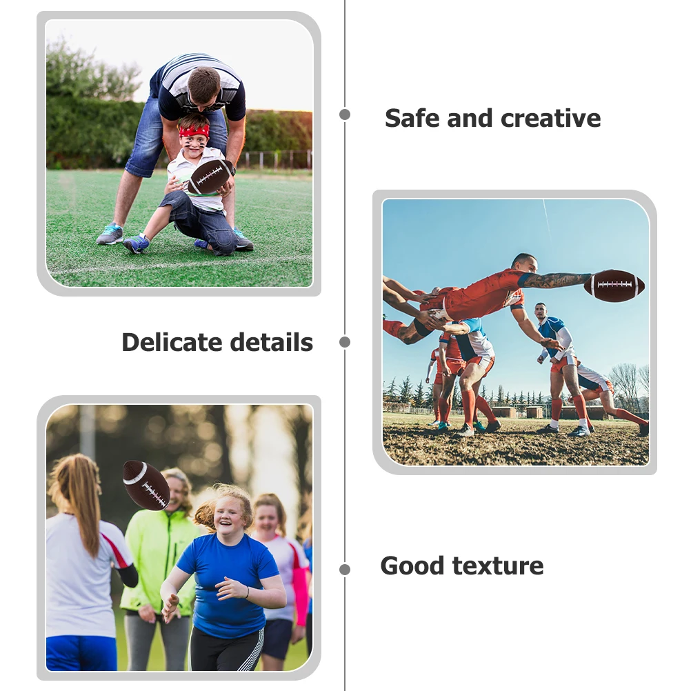 

2pcs Inflatable Rugby Kids Training Children Sports Ball Outdoor Plaything For Toddlers 1-3 Improve Hand-Eye Coordination