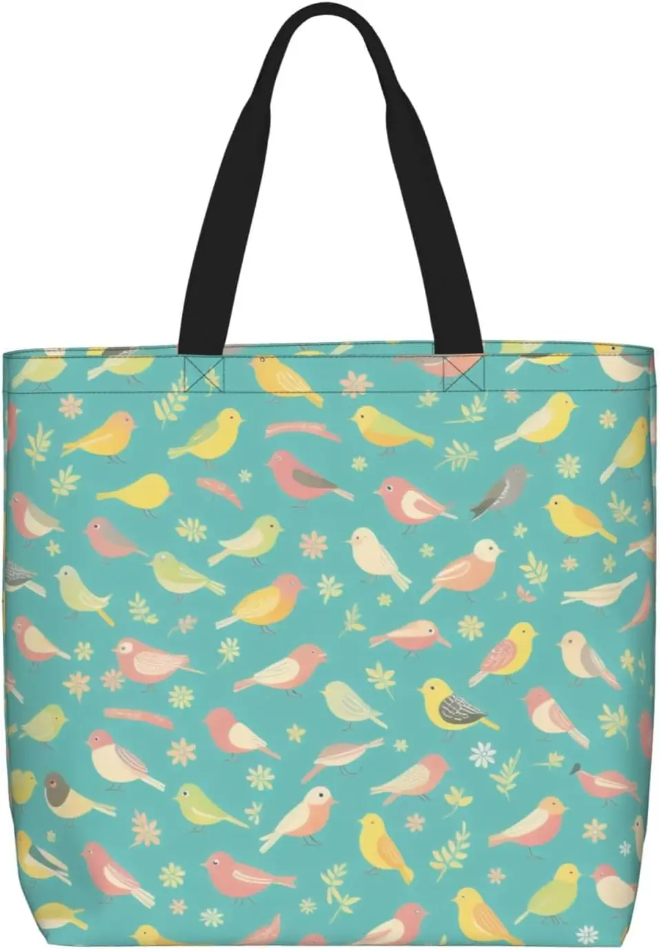 

Bird Printed Patterns Print Tote Bag Women Single Shoulder Leisure Bag Multi-Purpose Large Shopping Bag.