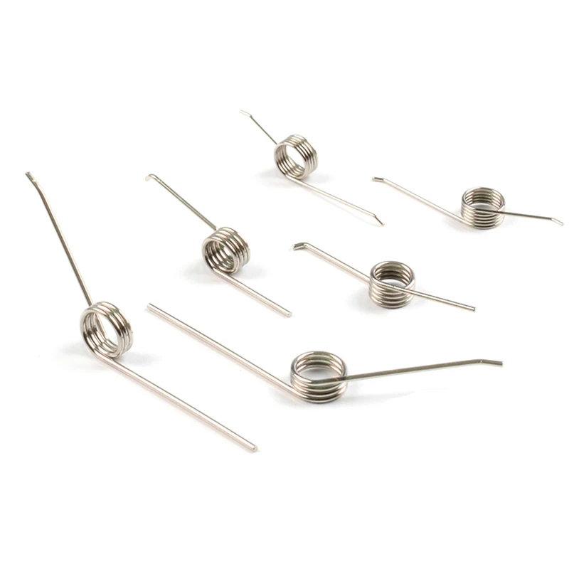 10pcs Snap Torsion Spring Push Switch Open Cover Box Hand Press Universal Torque Spring Yellow Trash Can Lid Small Spring